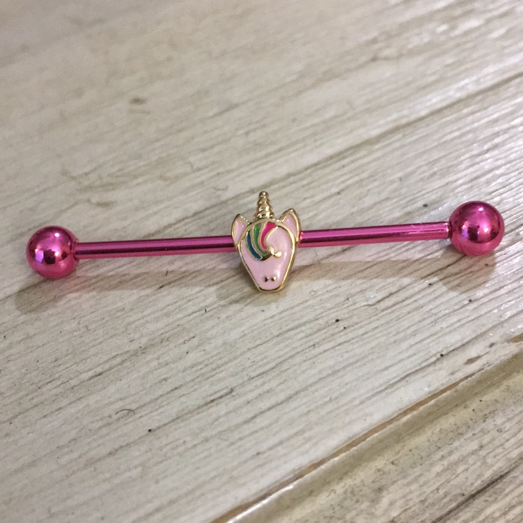 Unicorn Industrial Barbell Body Jewelry